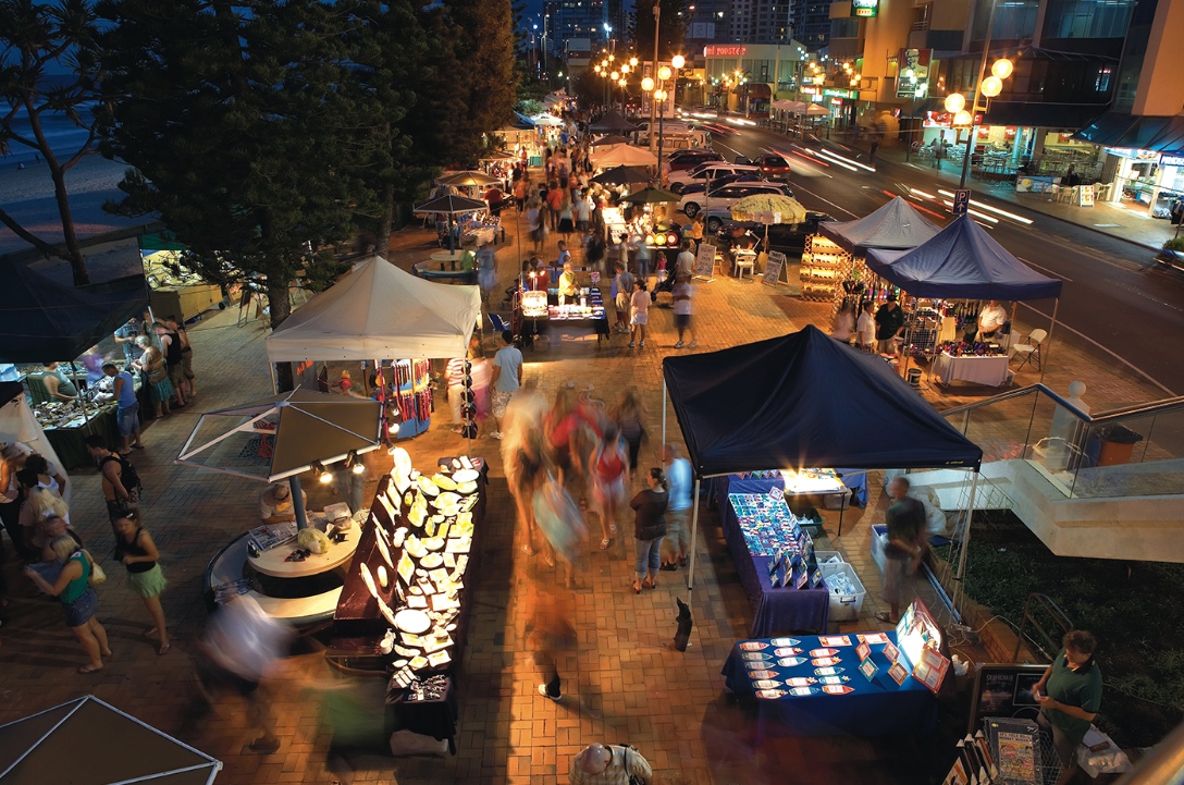 Night market in surfers paradise